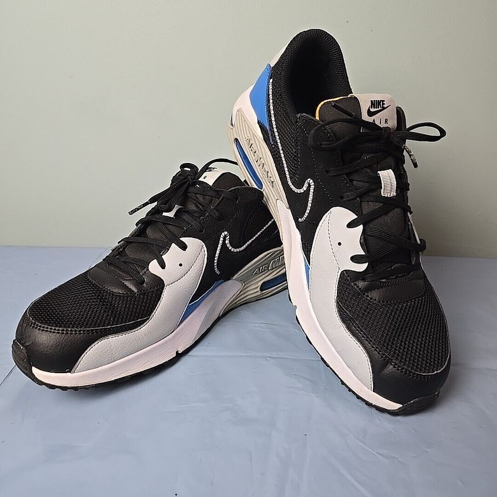 Nike Air Max Excee Style #DQ3993-002 Black/Gray/Blue/Yellow/White Men's Sz 12